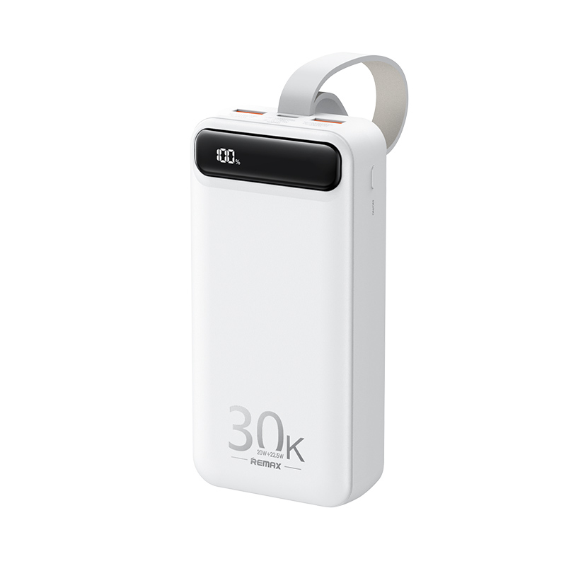 Зовнішній акумулятор (PowerBank) УМБ Remax Bole Series 20 Вт + 22.5 Вт PD+QC 30000 mAh з ліхтарем